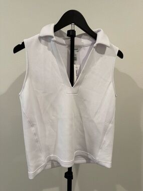 NWT SPANX White AirEssentials Polo Tank